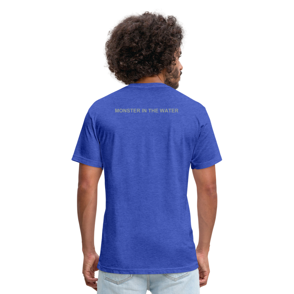 Fitted Cotton/Poly T-Shirt by Next Level - heather royal