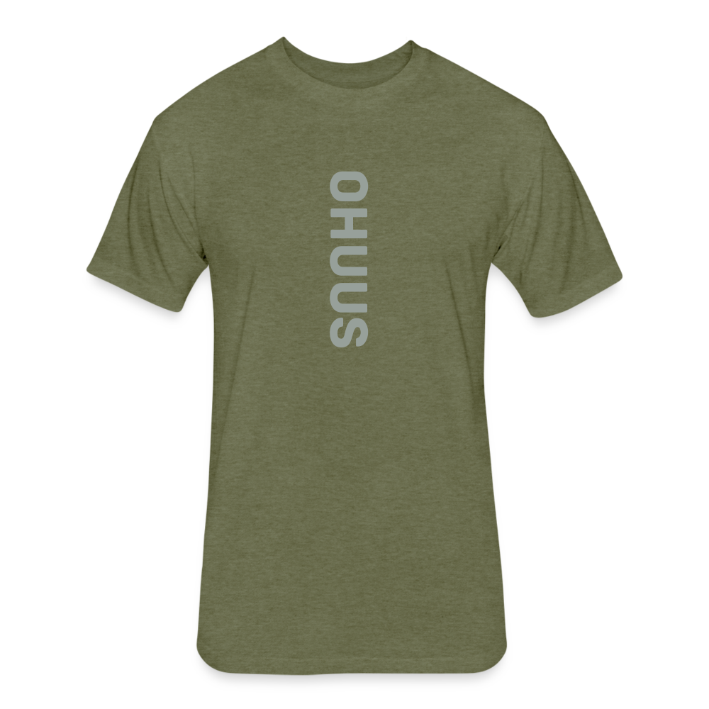 Fitted Cotton/Poly T-Shirt by Next Level - heather military green