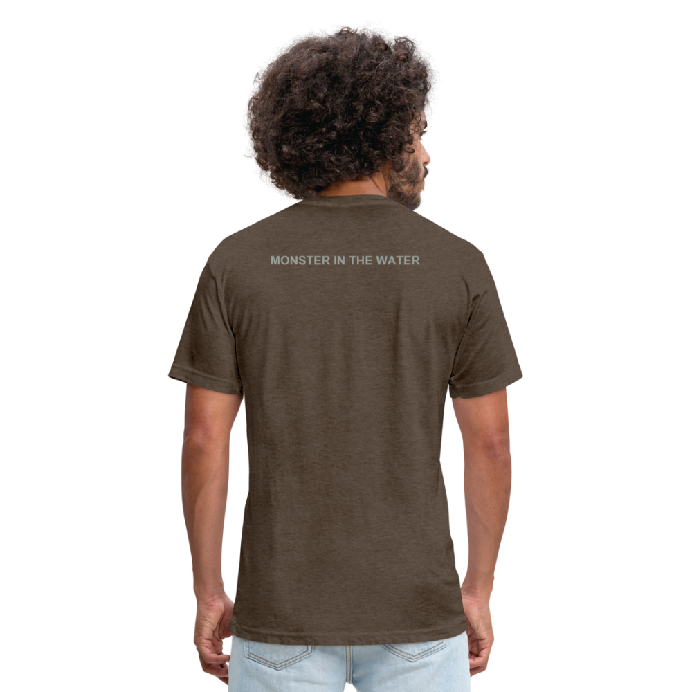 Fitted Cotton/Poly T-Shirt by Next Level - heather espresso