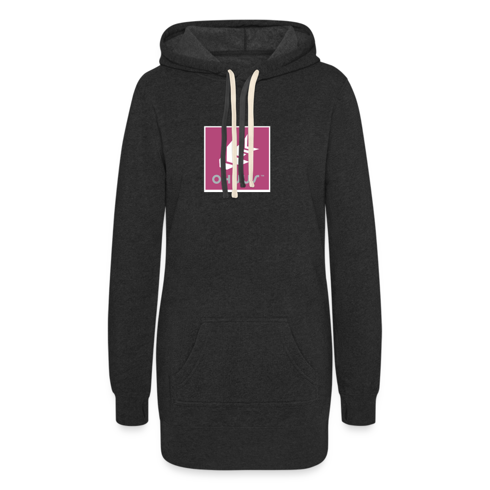 Women's Hoodie Dress - heather black