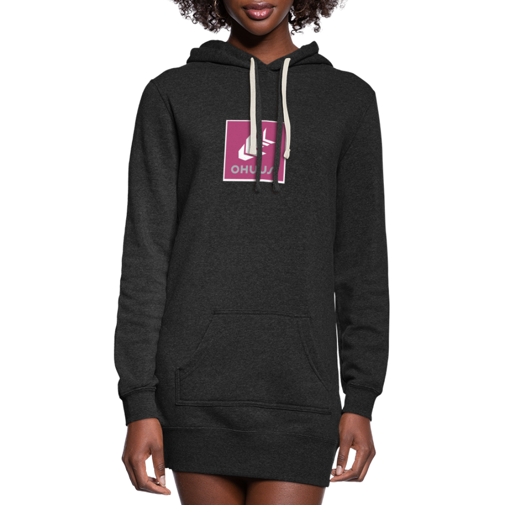 Women's Hoodie Dress - heather black