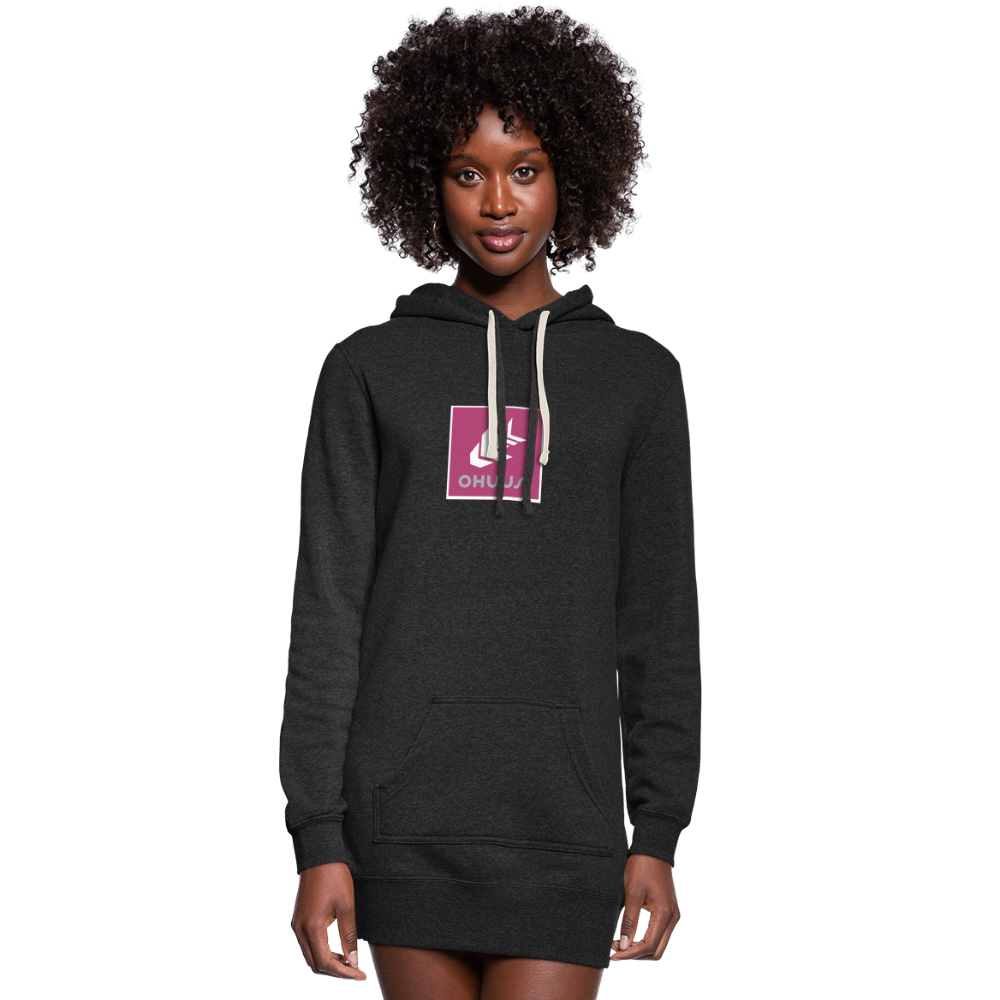 Women's Hoodie Dress - heather black