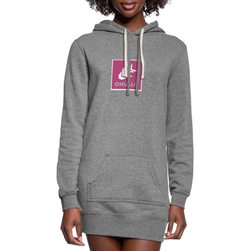 Women's Hoodie Dress - heather gray