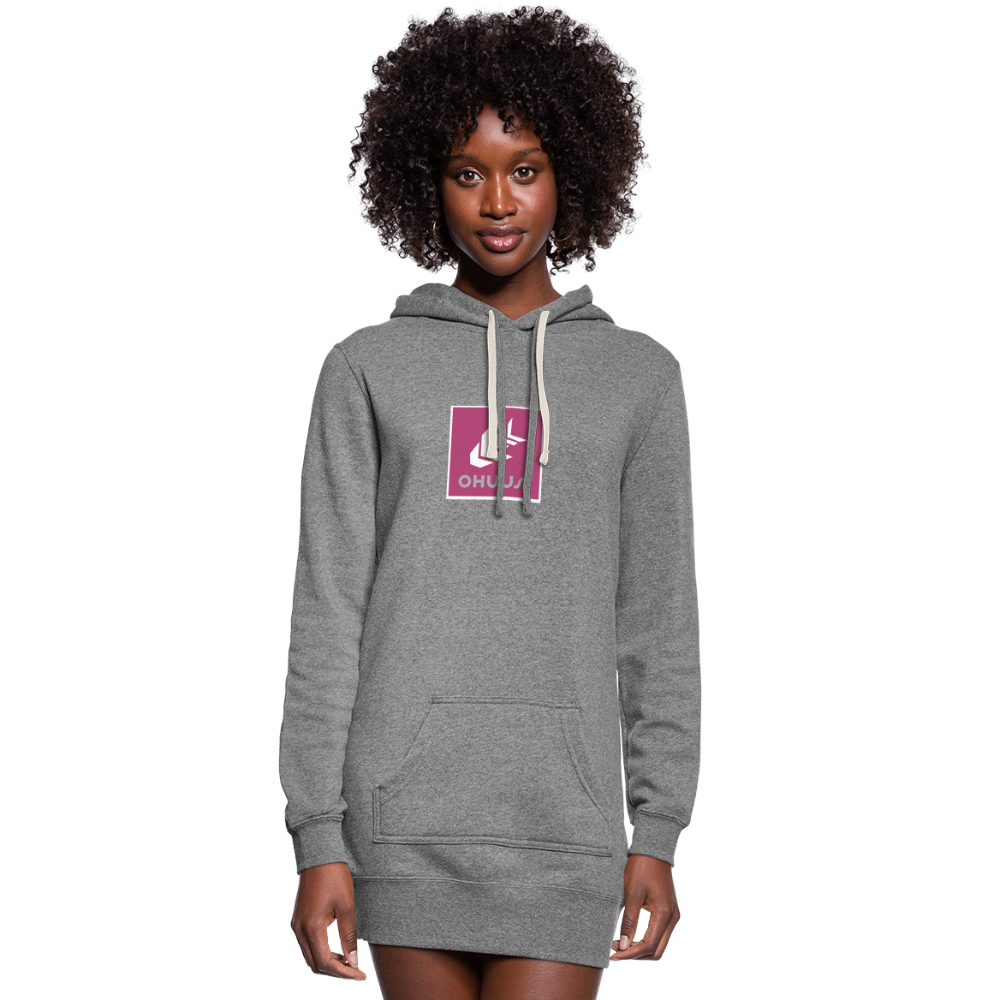 Women's Hoodie Dress - heather gray