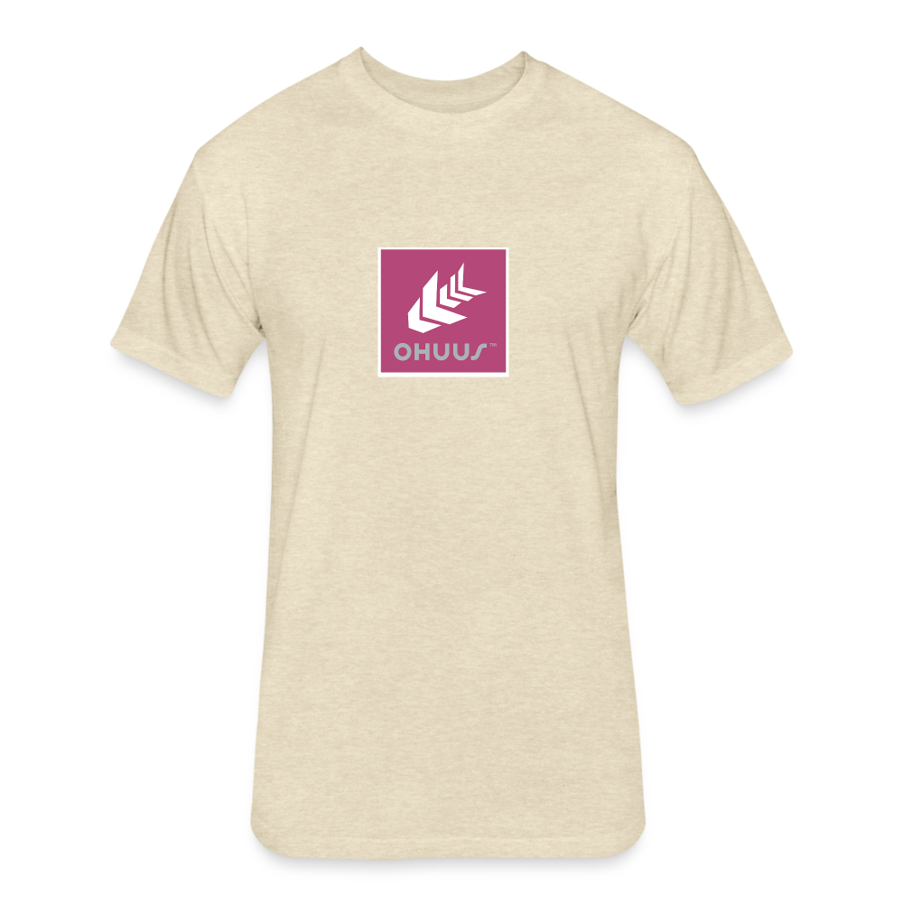 Fitted Cotton/Poly T-Shirt by Next Level - heather cream