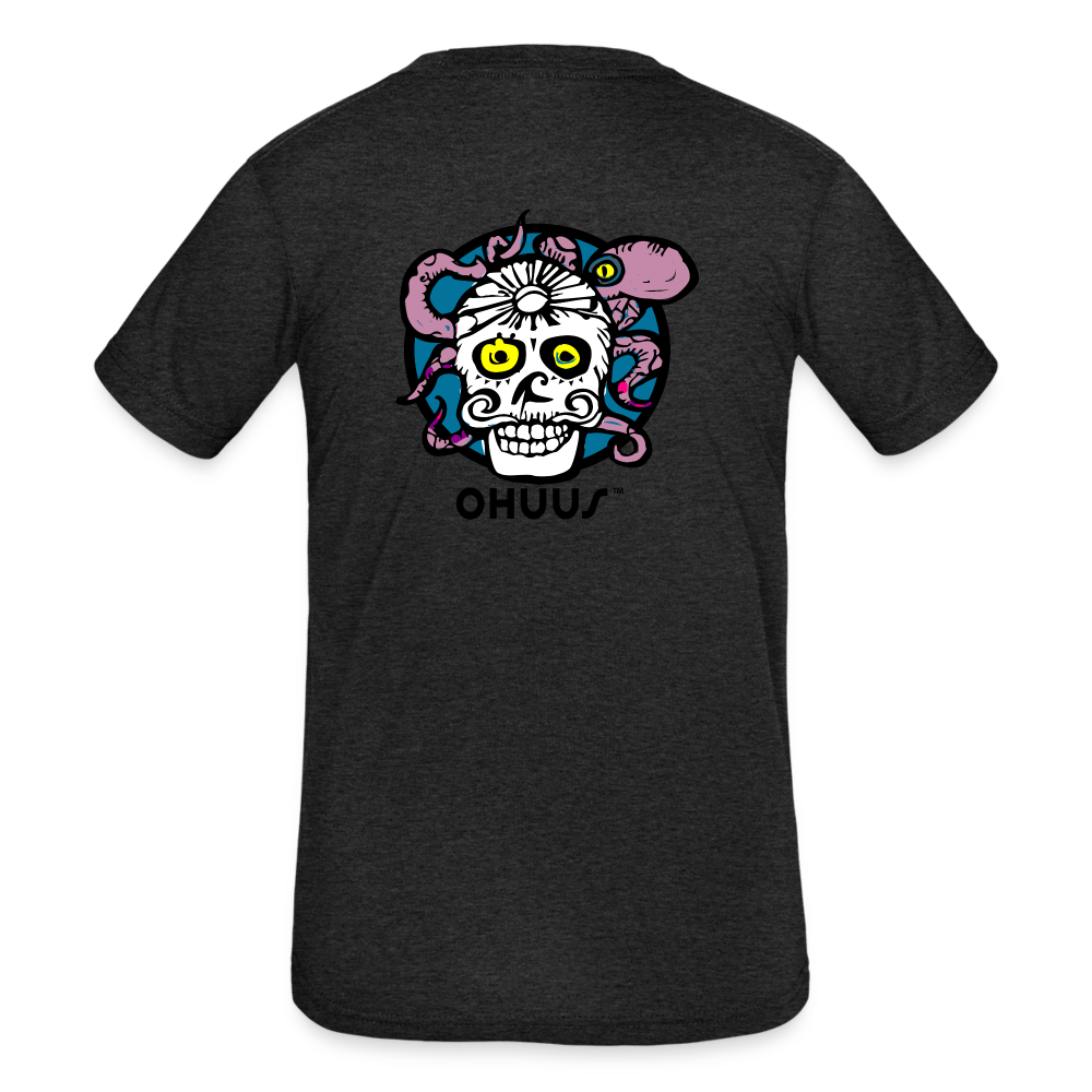 Skulls Kids' Tri-Blend T-Shirt - heather black