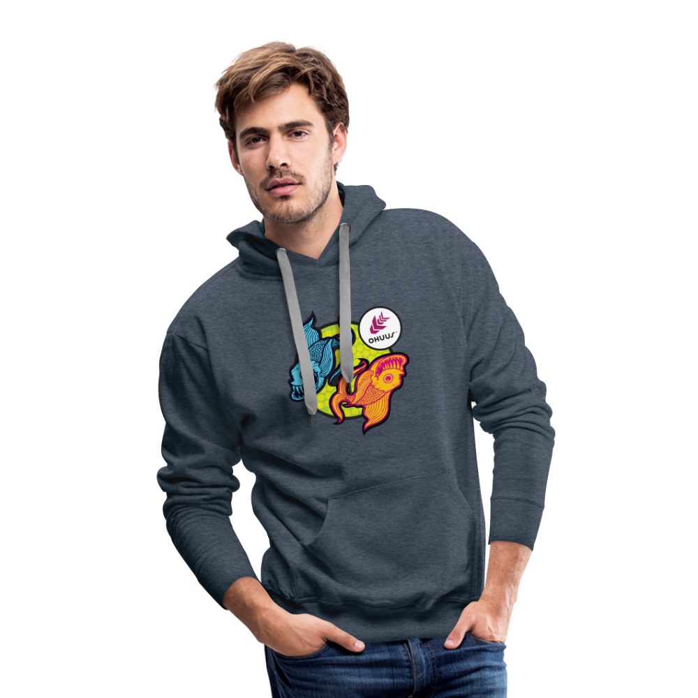 Ohuus Men’s Premium Hoodie - heather denim