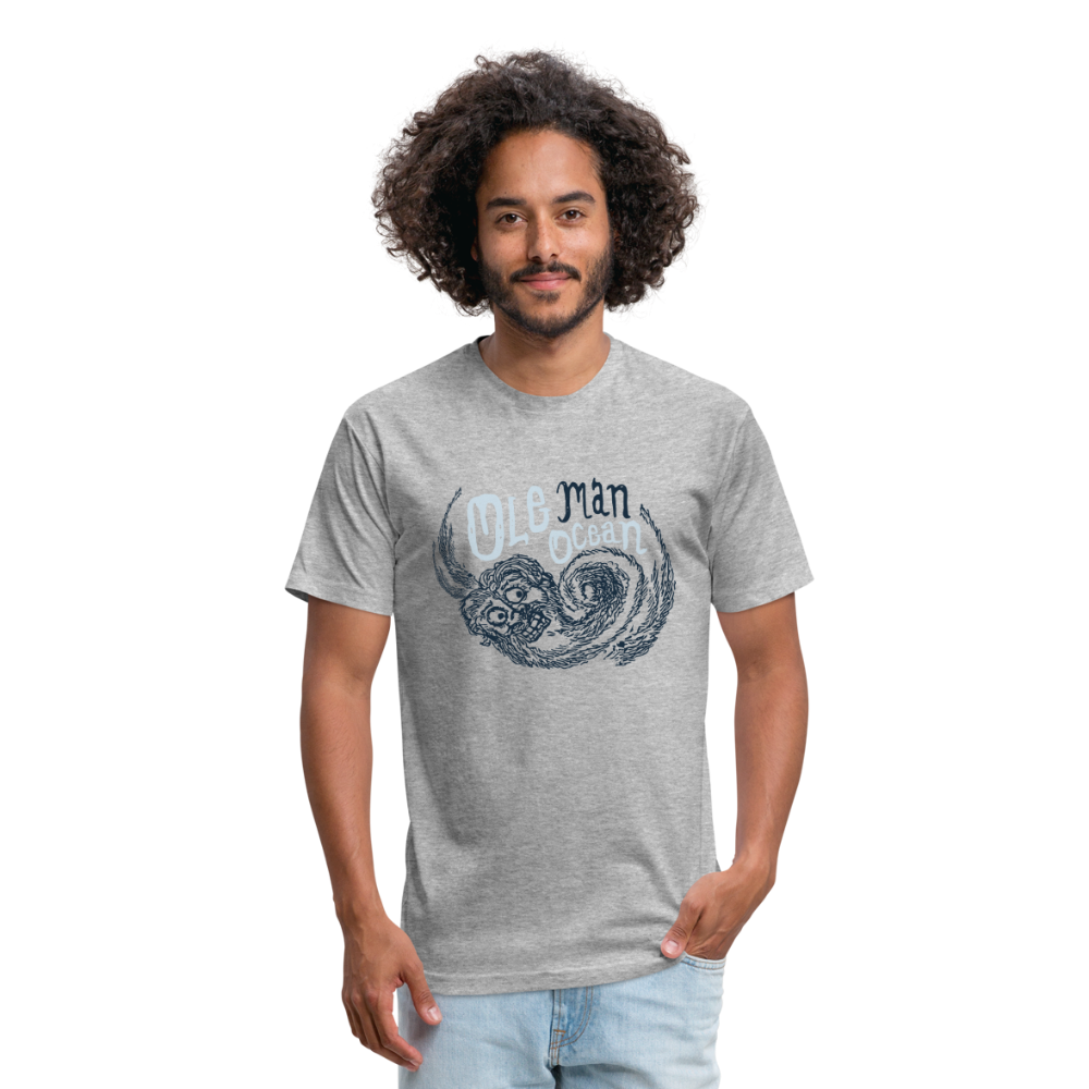 Fitted Cotton/Poly T-Shirt by Next Level - heather gray