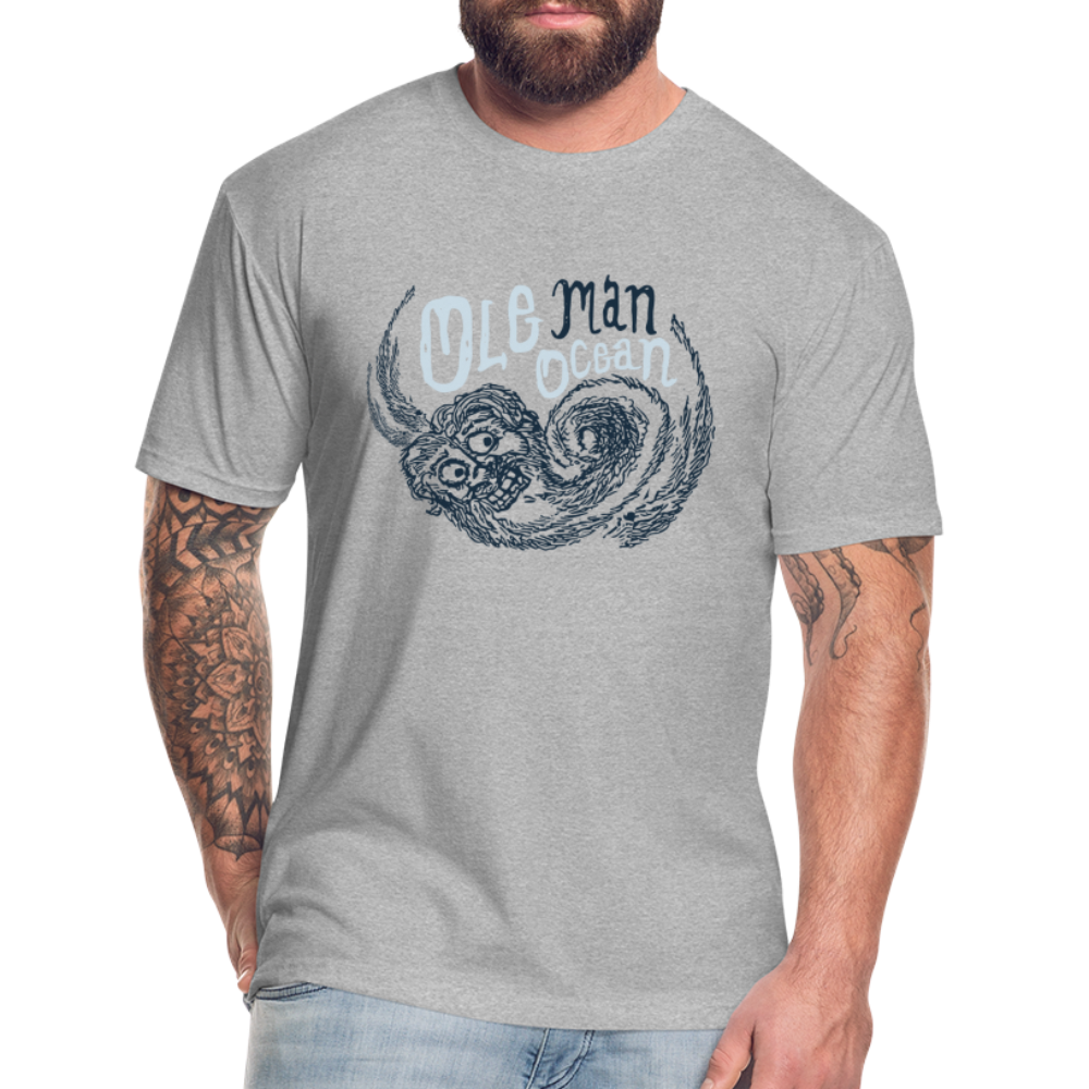 Fitted Cotton/Poly T-Shirt by Next Level - heather gray