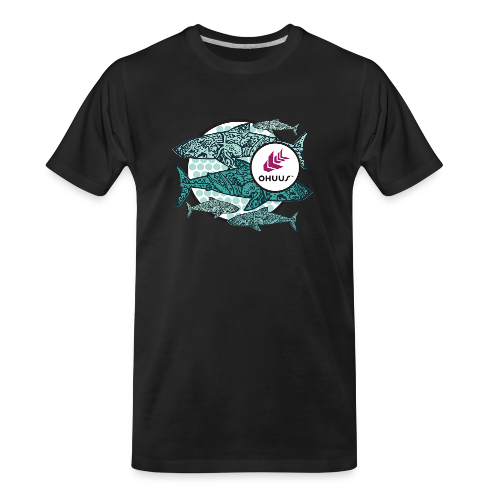 Ohuus Tribal Sharks Organic T-Shirt - black