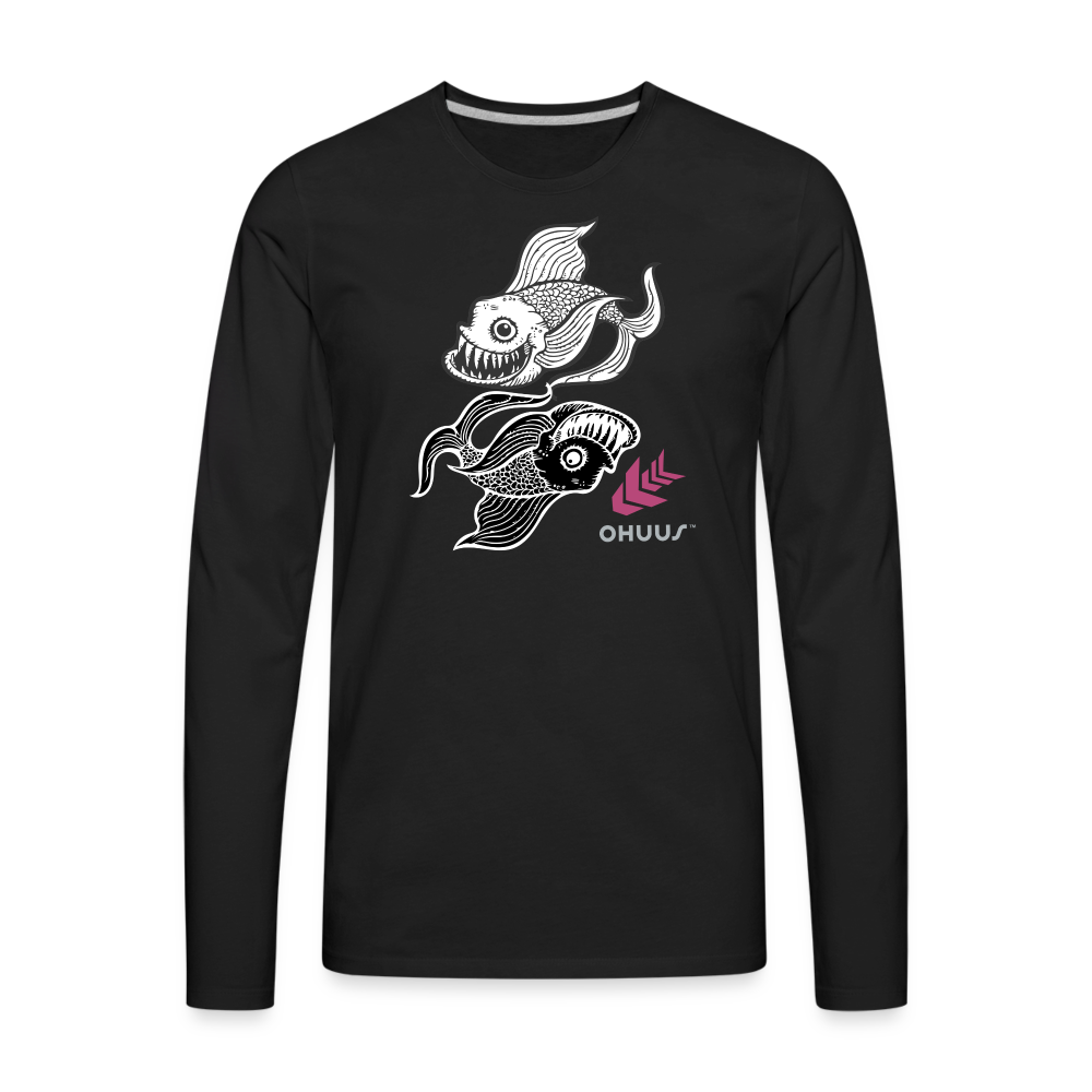 Yin Yang Premium Long Sleeve T-Shirt - black