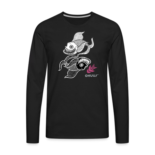 Yin Yang Premium Long Sleeve T-Shirt - black