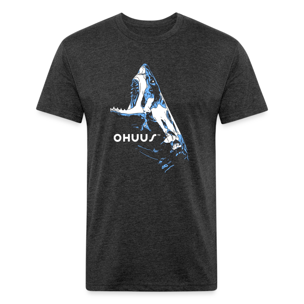 Ohuus the Great Fitted Cotton/Poly T-Shirt - heather black