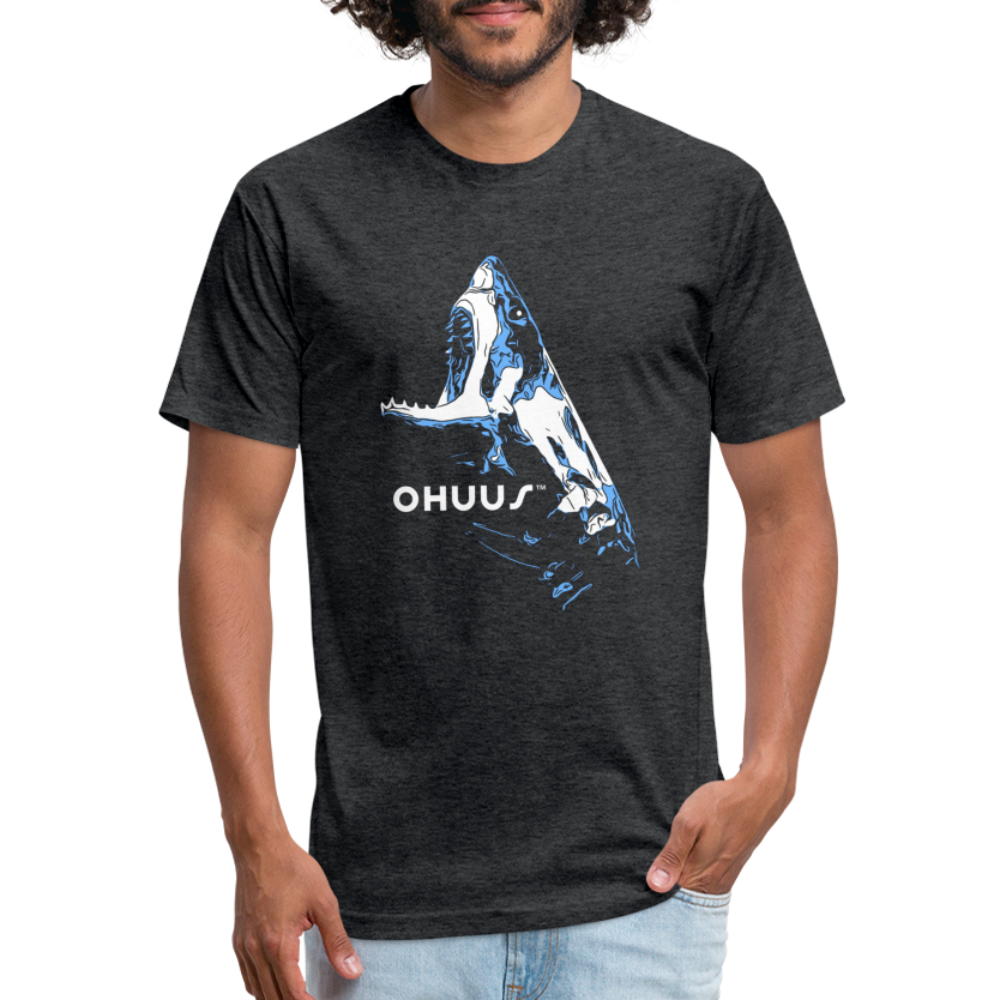 Ohuus the Great Fitted Cotton/Poly T-Shirt - heather black