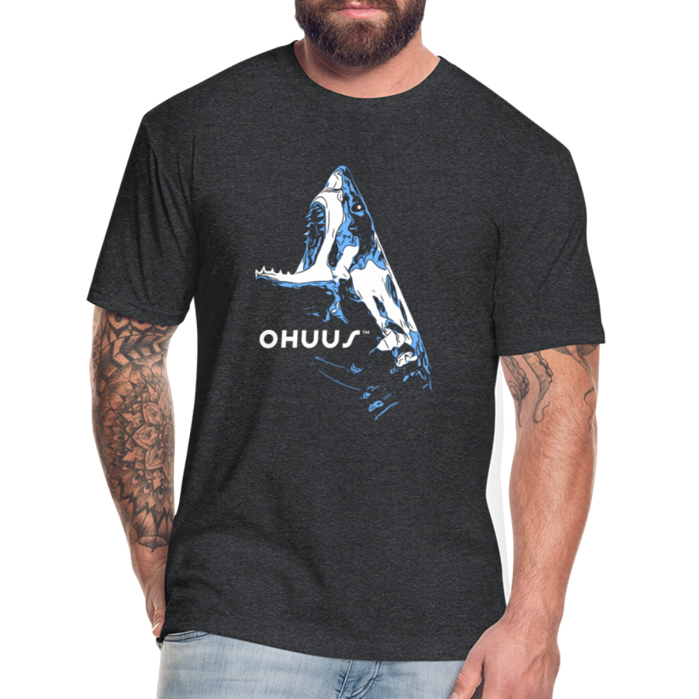 Ohuus the Great Fitted Cotton/Poly T-Shirt - heather black